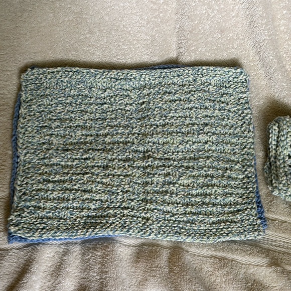 Hand knit Cotton Dishcloths - Picture 1 of 3